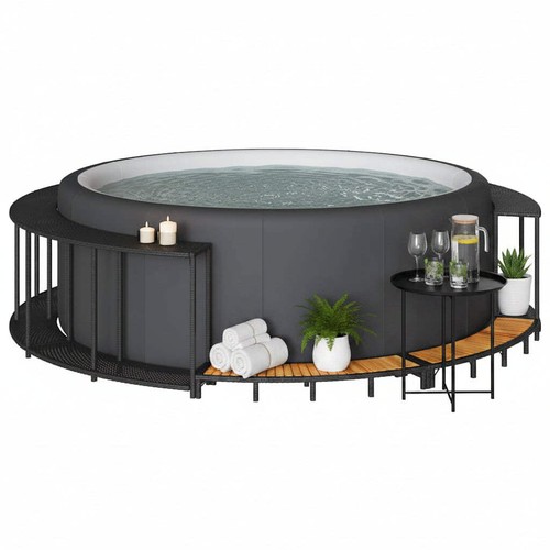 Hot tub surround with - tub,